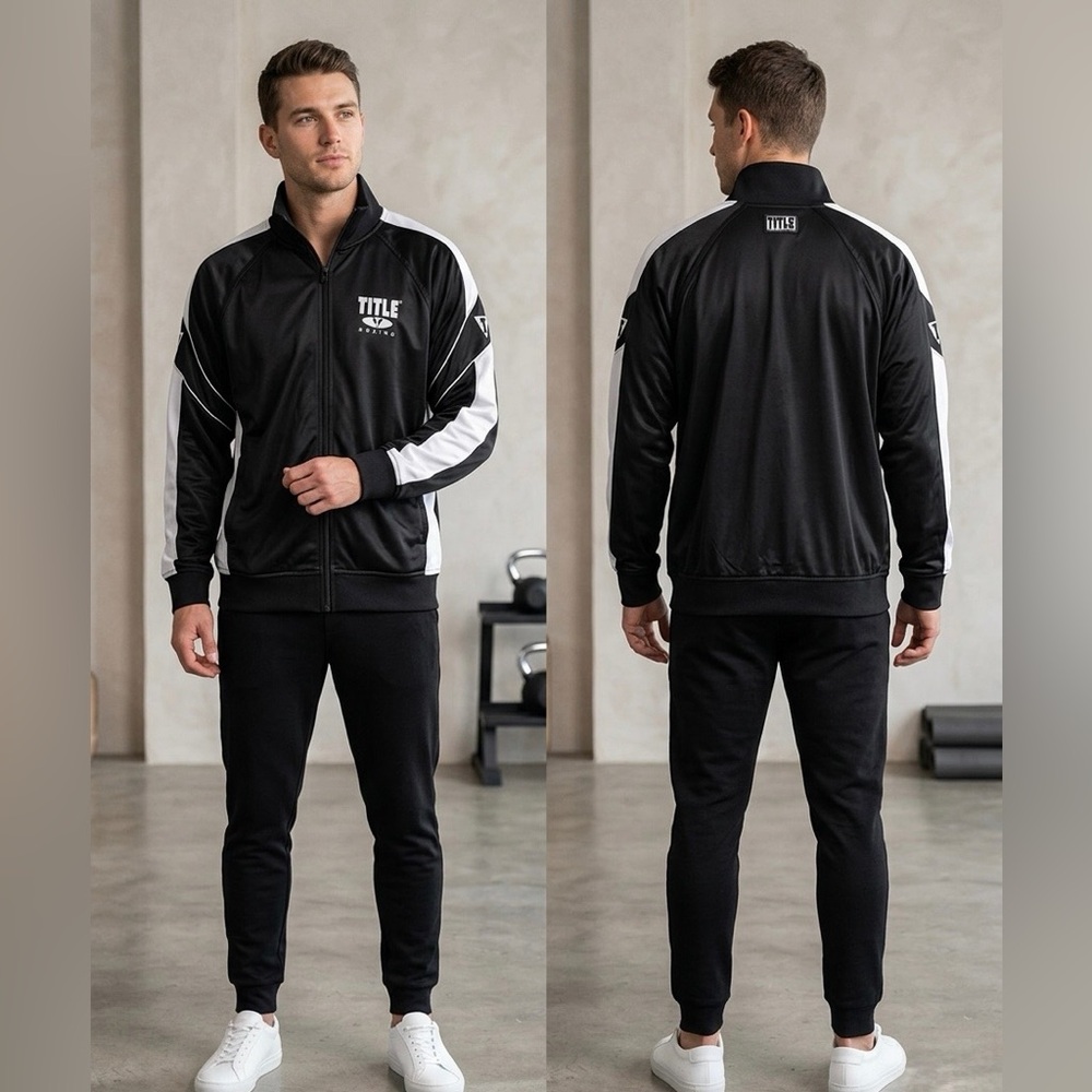 Title Men's Black & White Track Jacket